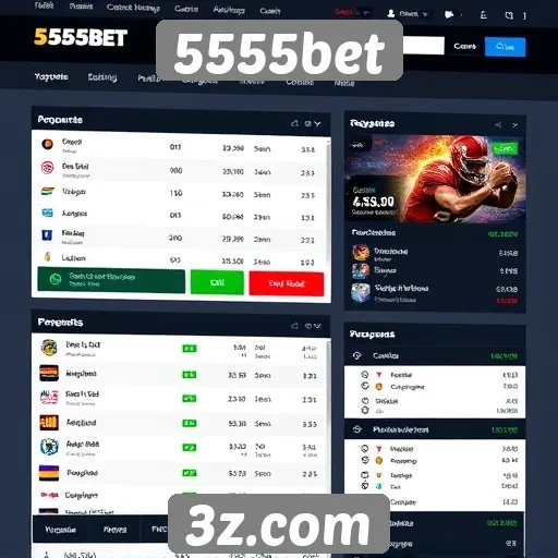 Análise da interface do usuário no site 5555bet